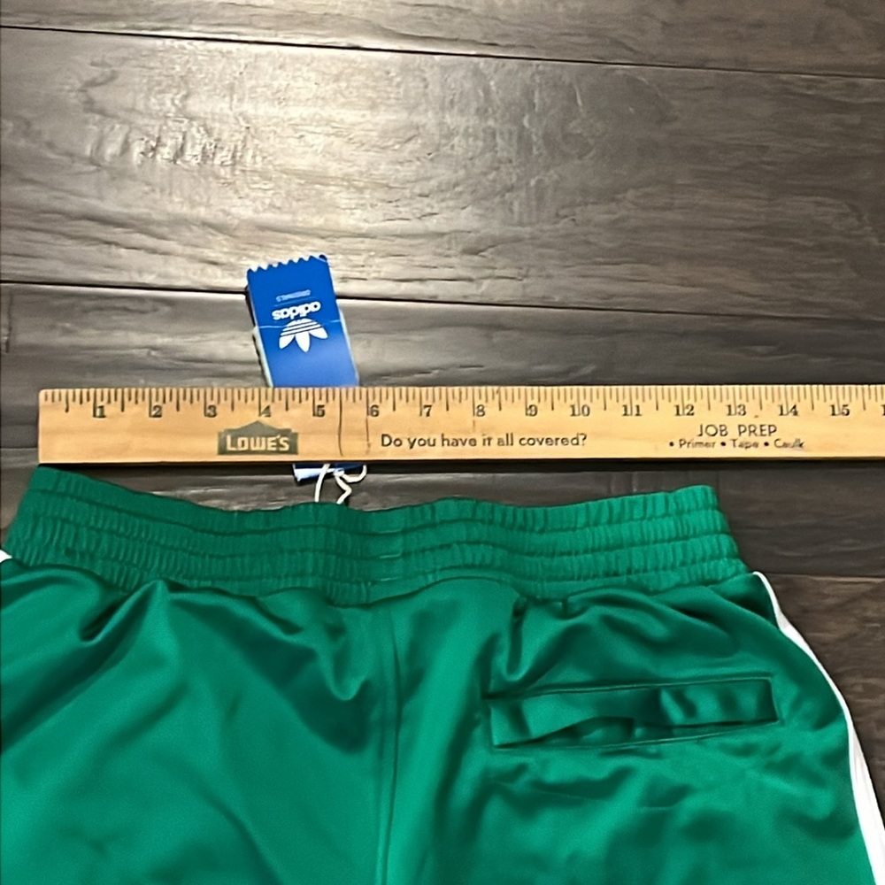 Adidas Tricot Basketball Shorts new green white Mens Size Small - Picture 5 of 13